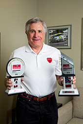 “I'm 70 years old and age is no barrier. When I'm in my race car, I'm totally focused and relaxed.”